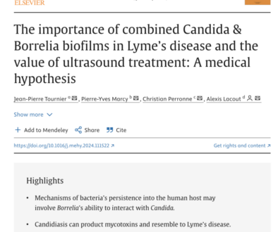 L’importance des biofilms combinés de Candida et Borrelia dans la maladie de Lyme et l’intérêt du traitement par ultrasons – étude soutenue par BonSens.org