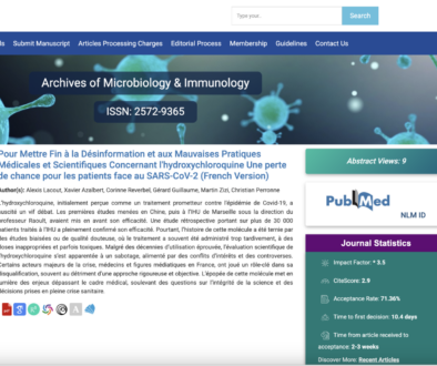 Pour Mettre Fin à la Désinformation et aux Mauvaises Pratiques Médicales et Scientifiques Concernant l'hydroxychloroquine Une perte de chance pour les patients face au SARS-CoV-2 (French Version)