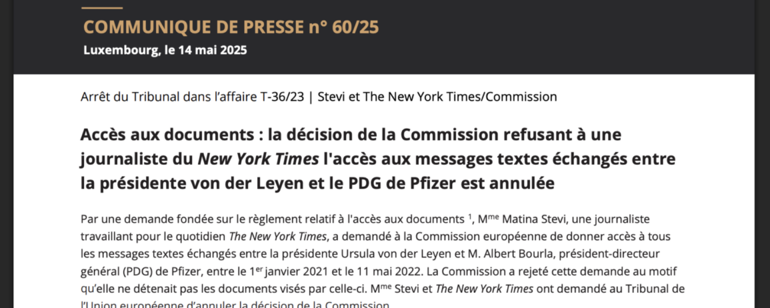 La Commission Européenne désavouée par le juge européen