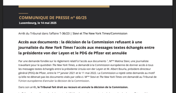 La Commission Européenne désavouée par le juge européen