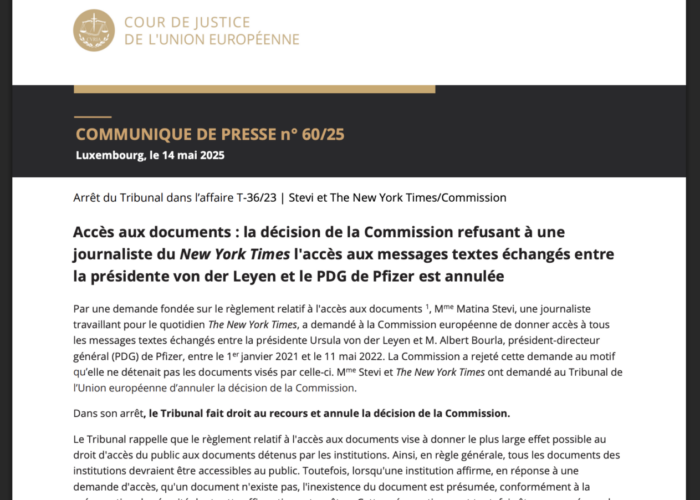 La Commission Européenne désavouée par le juge européen
