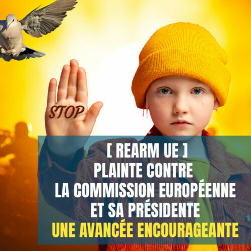 [ REARM UE ] Plainte de BonSens.org à la Médiatrice