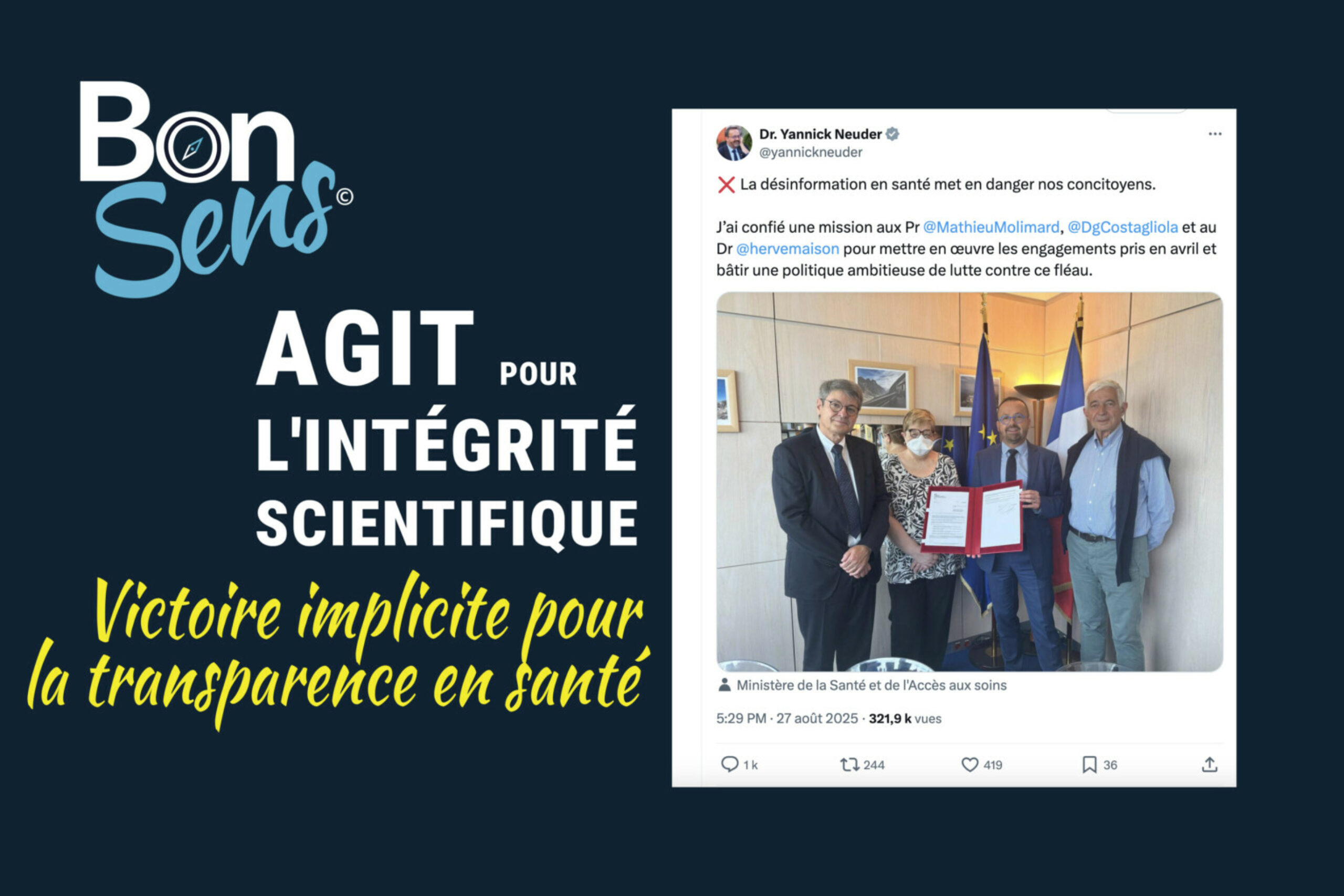 Victoire implicite pour la transparence en santé : à propos de notre demande de retrait de nominations d’experts controversés