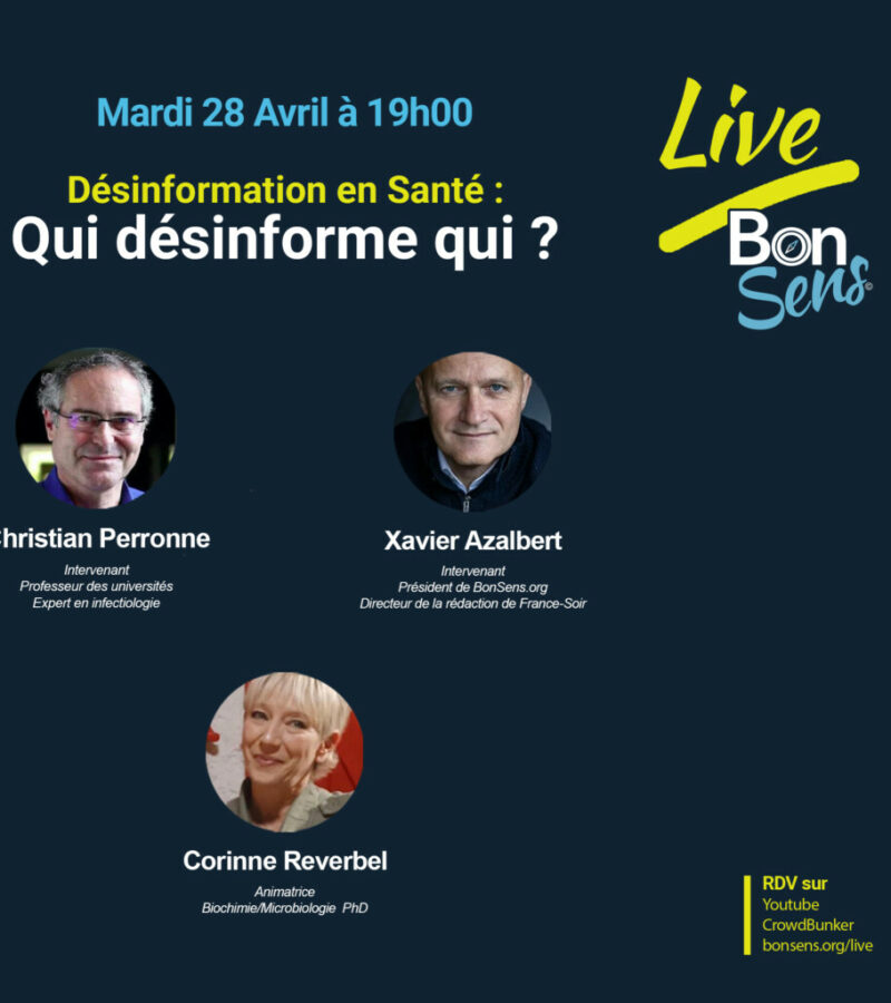 LIVE : Désinformation en santé : qui désinforme qui ?