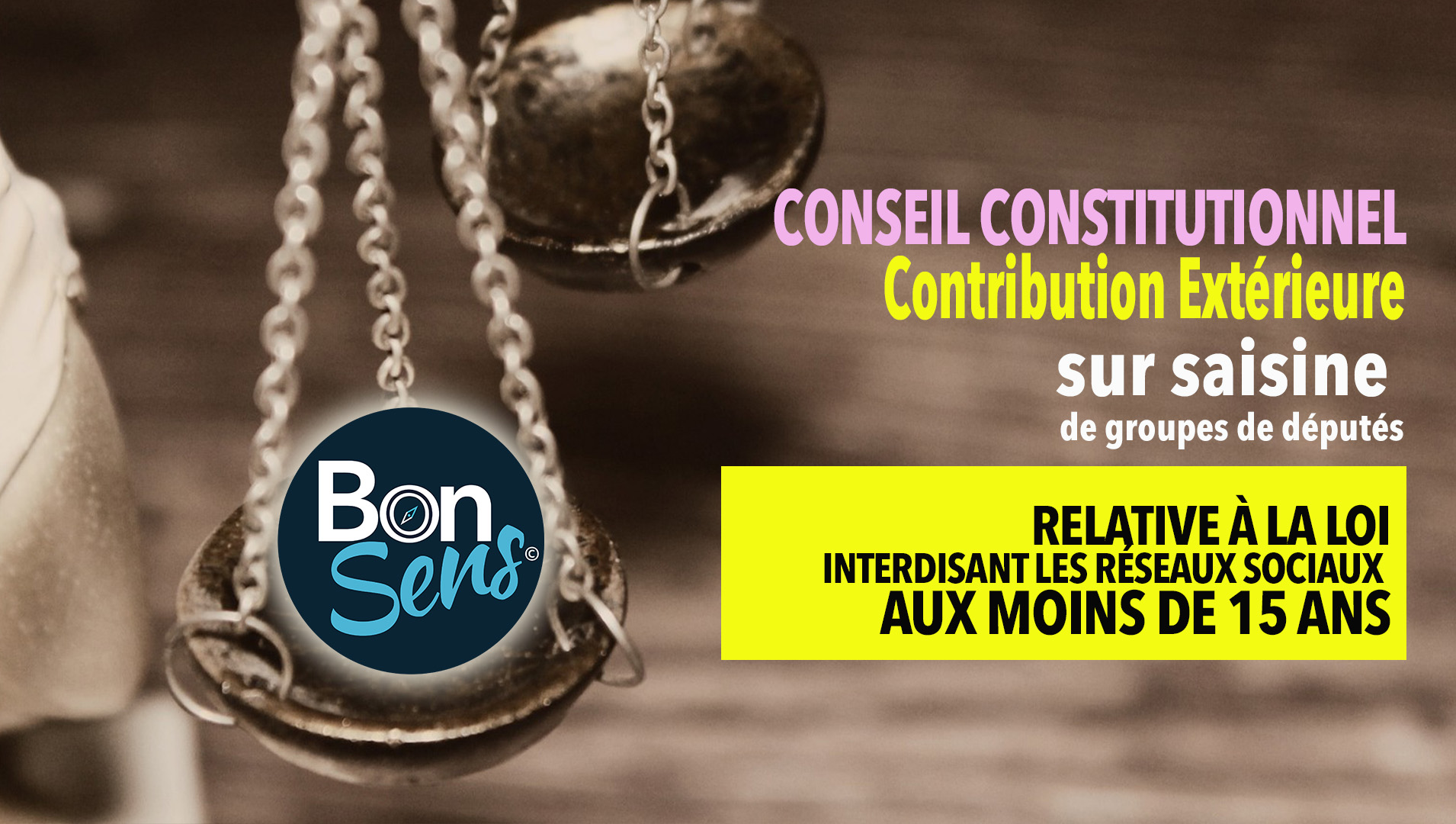 Contribution extérieure au Conseil constitutionnel contre la loi interdisant les réseaux sociaux aux moins de 15 ans.